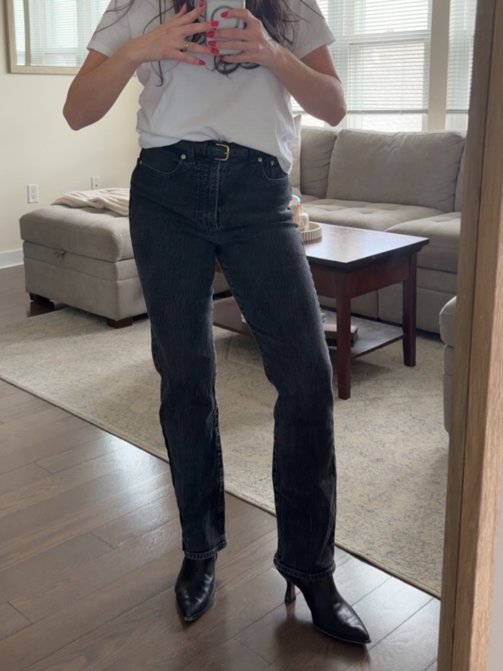 Madewell 90’s Straight Jeans - Classic High-Rise Black Women's Jeans